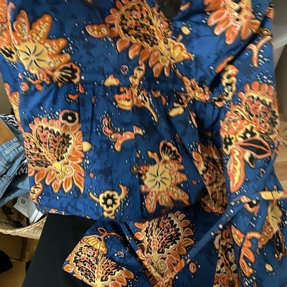 A.L.C. / Myra floral-print cotton-poplin mini dress blue pink 2 XS - Picture 7 of 8